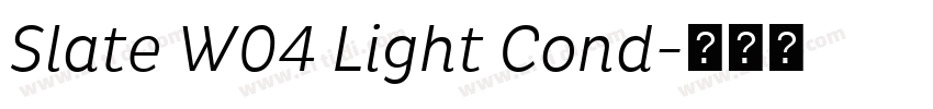 Slate W04 Light Cond字体转换